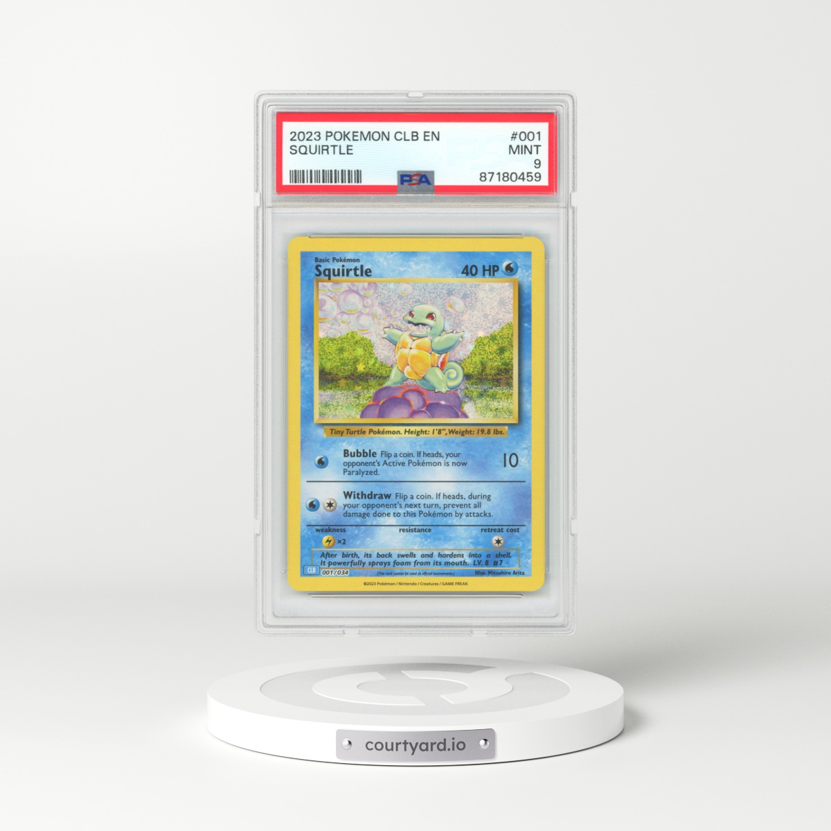 2023 Blastoise & Suicune EX Deck #1 Squirtle (PSA 9 MINT)
