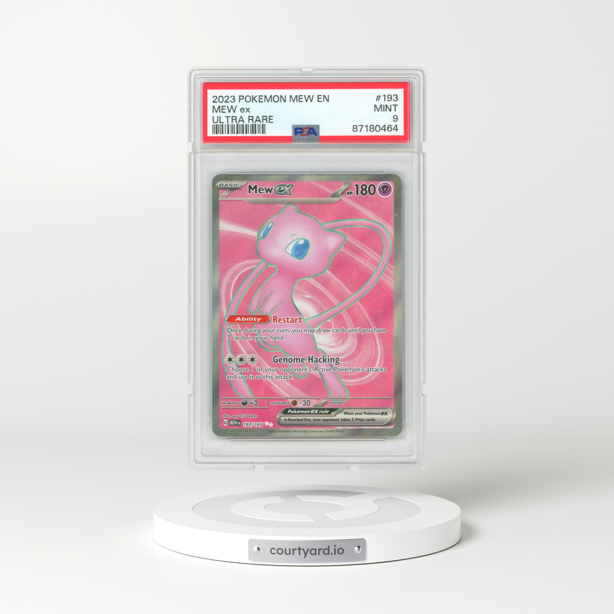 2023 Pokémon 151 #193 Mew EX - Full Art Holo (PSA 9 MINT)