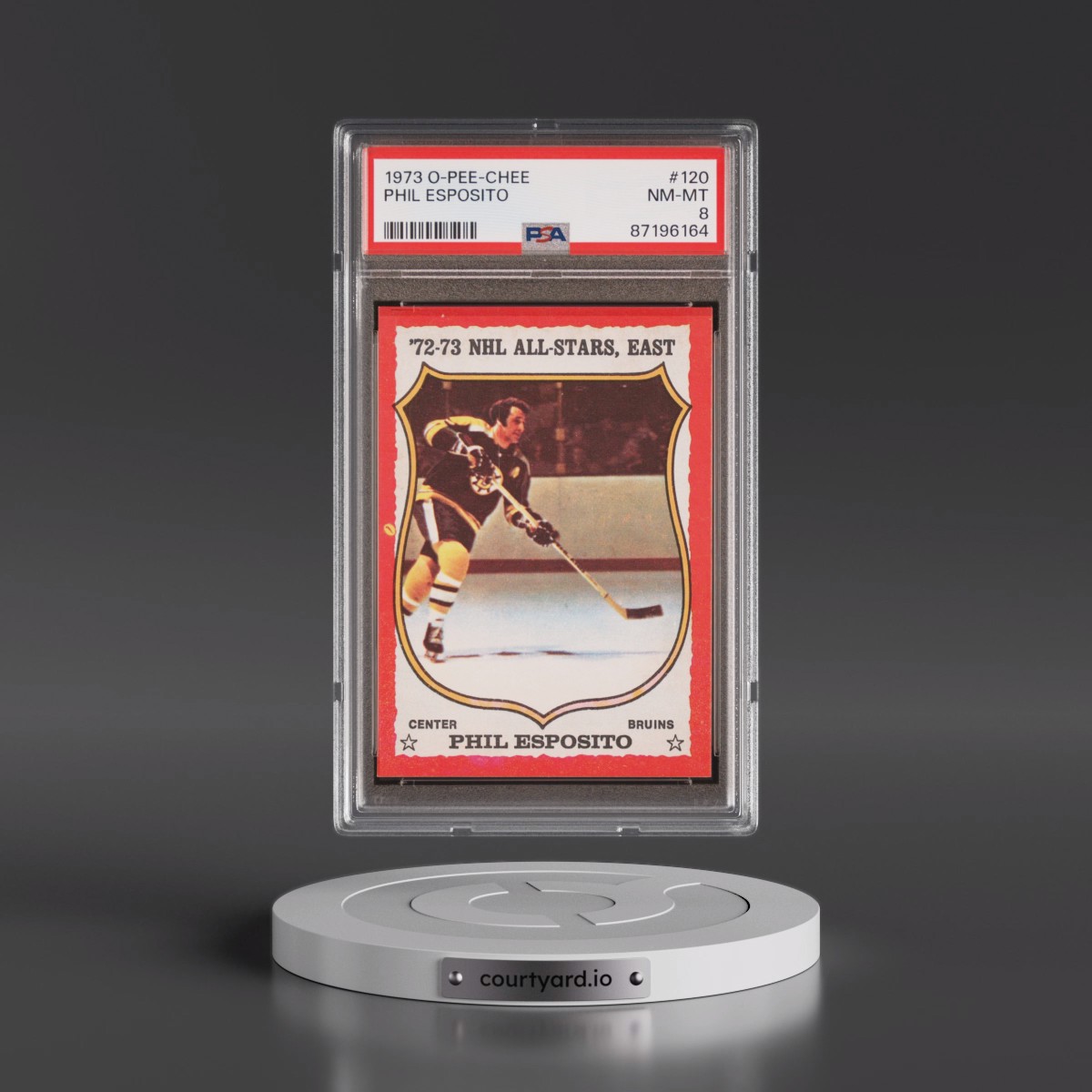 1973 O-Pee-Chee #120 Phil Esposito (PSA 8 NM-MT)