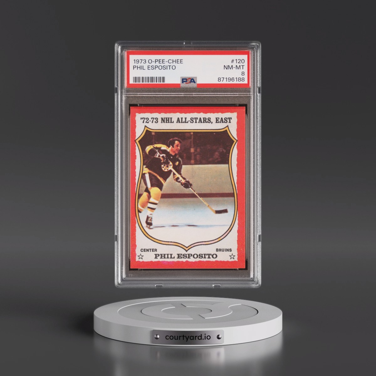 1973 O-Pee-Chee #120 Phil Esposito (PSA 8 NM-MT)