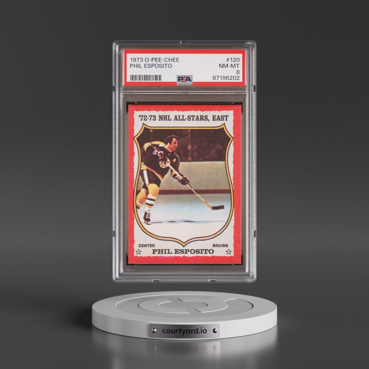 1973 O-Pee-Chee #120 Phil Esposito (PSA 8 NM-MT)