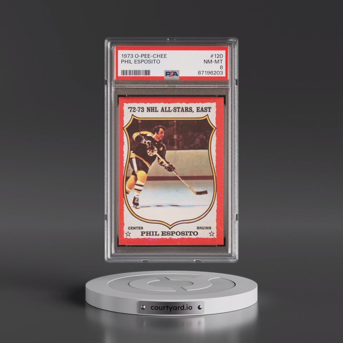 1973 O-Pee-Chee #120 Phil Esposito (PSA 8 NM-MT)