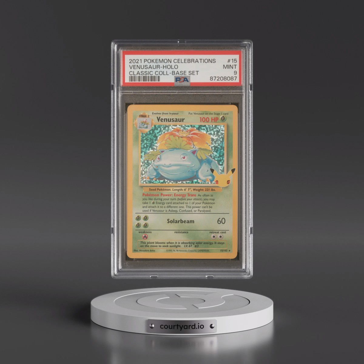 2021 Pokémon Celebrations Classic Collection #15 Venusaur - Holo (PSA 9 MINT)