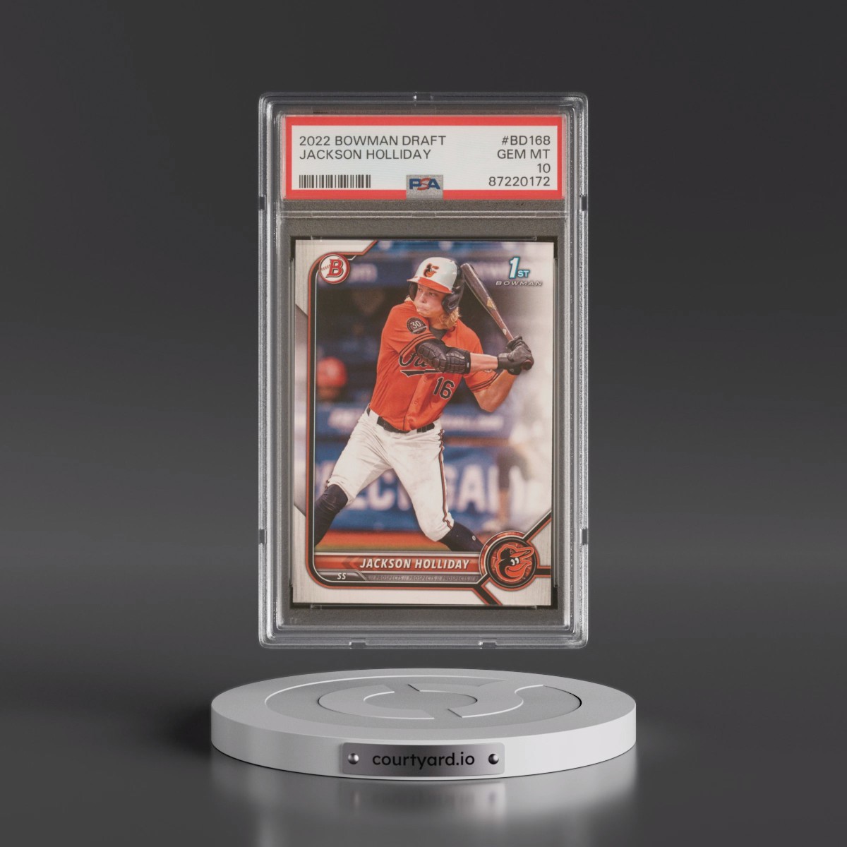 2022 Bowman Draft #BD168 Jackson Holliday (PSA 10 GEM MINT)