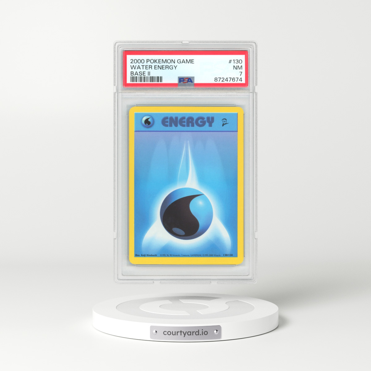 2000 Base Set 2 #130 Water Energy (PSA 7 NM)