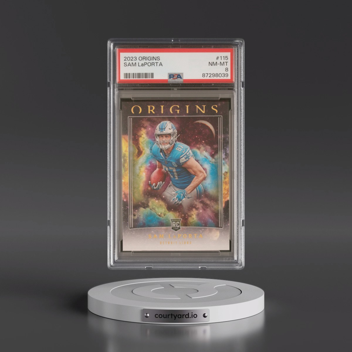 2023 Panini Origins #115 Sam LaPorta (PSA 8 NM-MT)