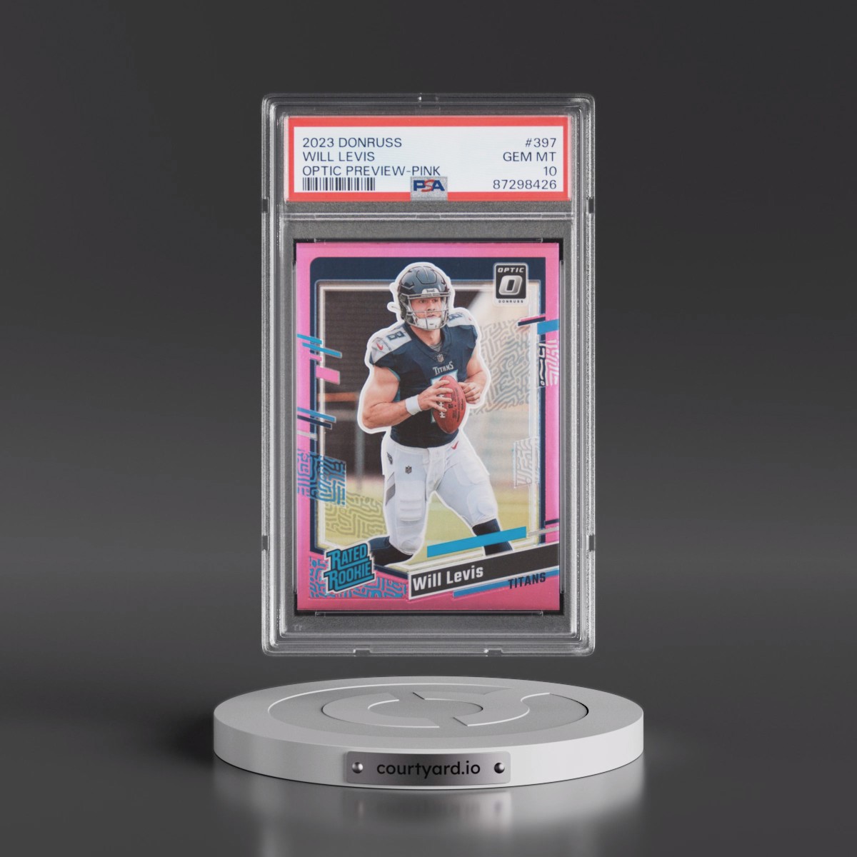 2023 Panini Donruss Will Levis - Optic Preview-Pink #397 PSA 10