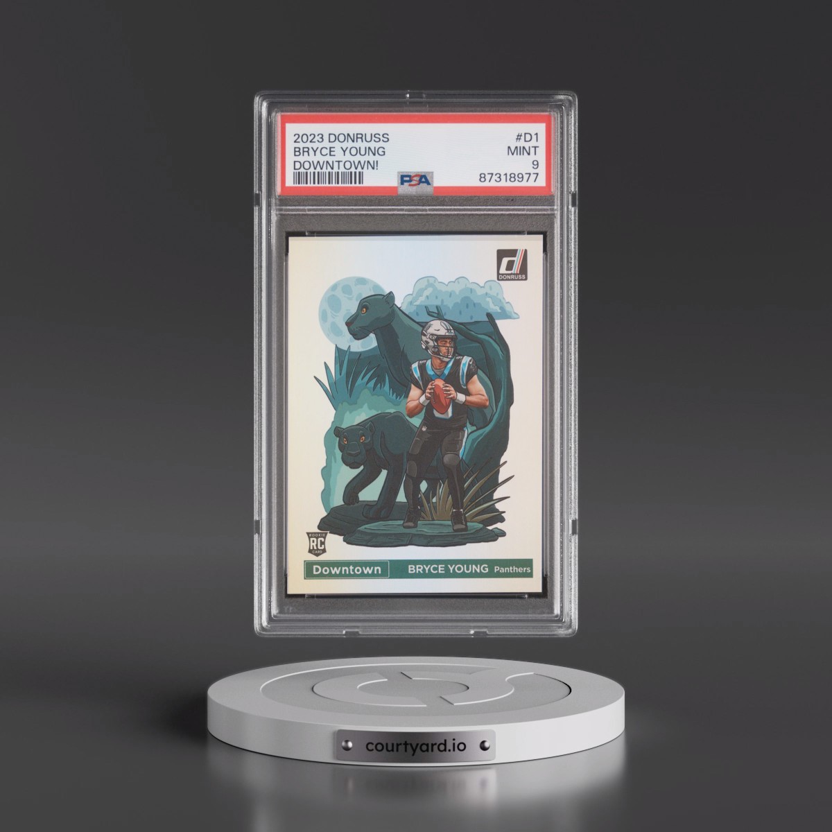 2023 Panini Donruss Downtown! #D1 Bryce Young (PSA 9 MINT)