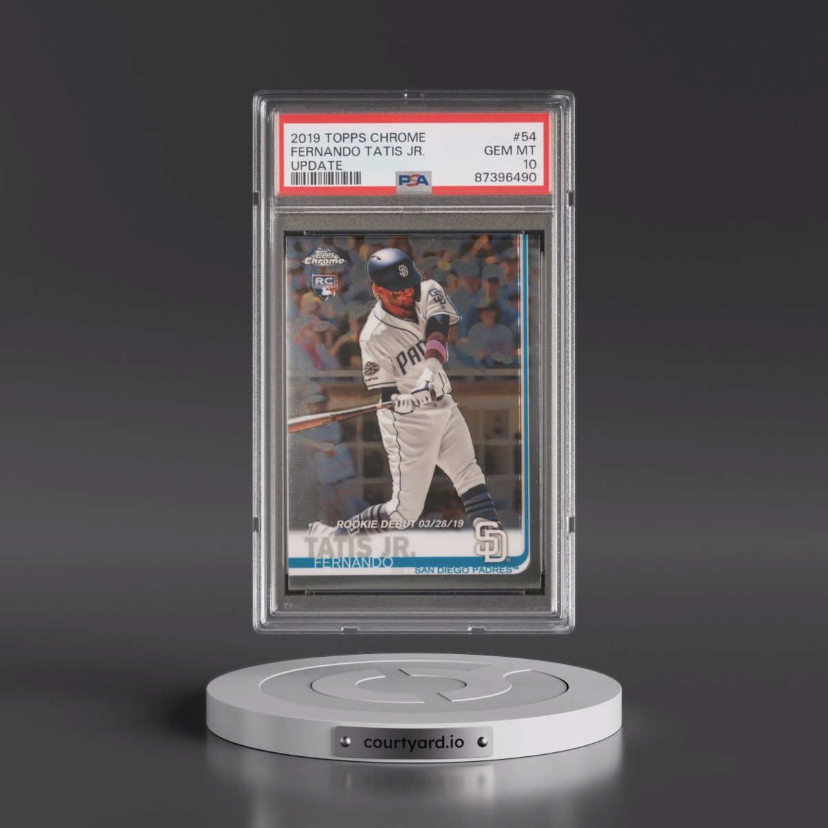 2019 Topps Chrome Update #54 Fernando Tatis Jr. (PSA 10 GEM MINT)