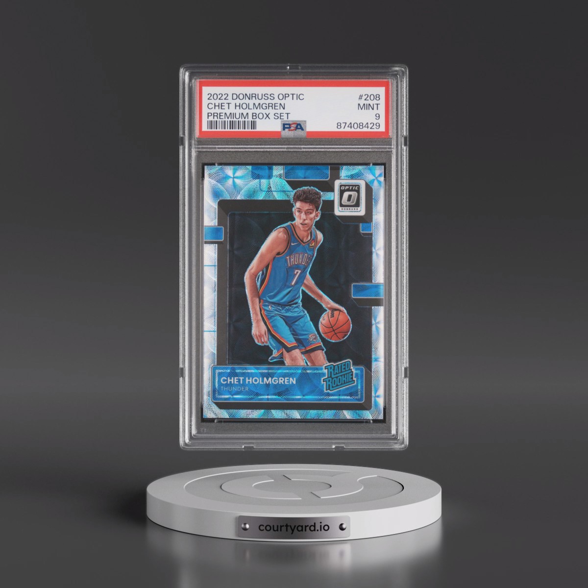 2022 Panini Donruss Optic #208 Chet Holmgren - Premium Box Set (PSA 9 MINT)