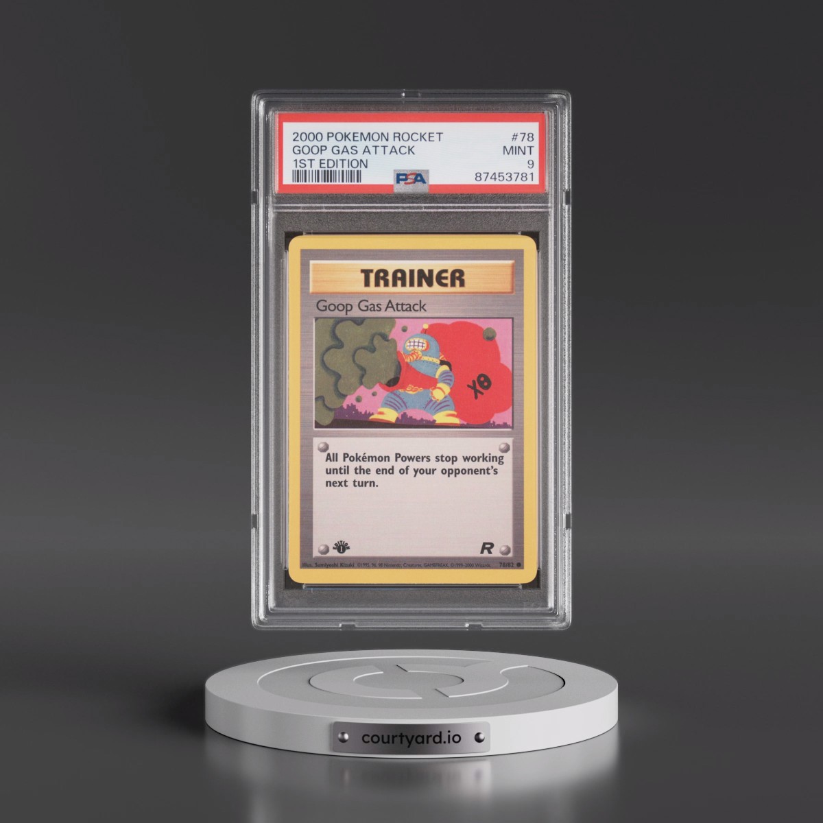 2000 Pokémon Rocket #78 Goop Gas Attack - 1st Edition (PSA 9 MINT)