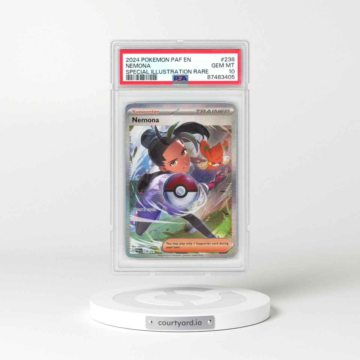 2024 Pokémon Paf EN-Paldean Fates #238 Nemona - Special Illustration Rare (PSA 10 GEM MINT)