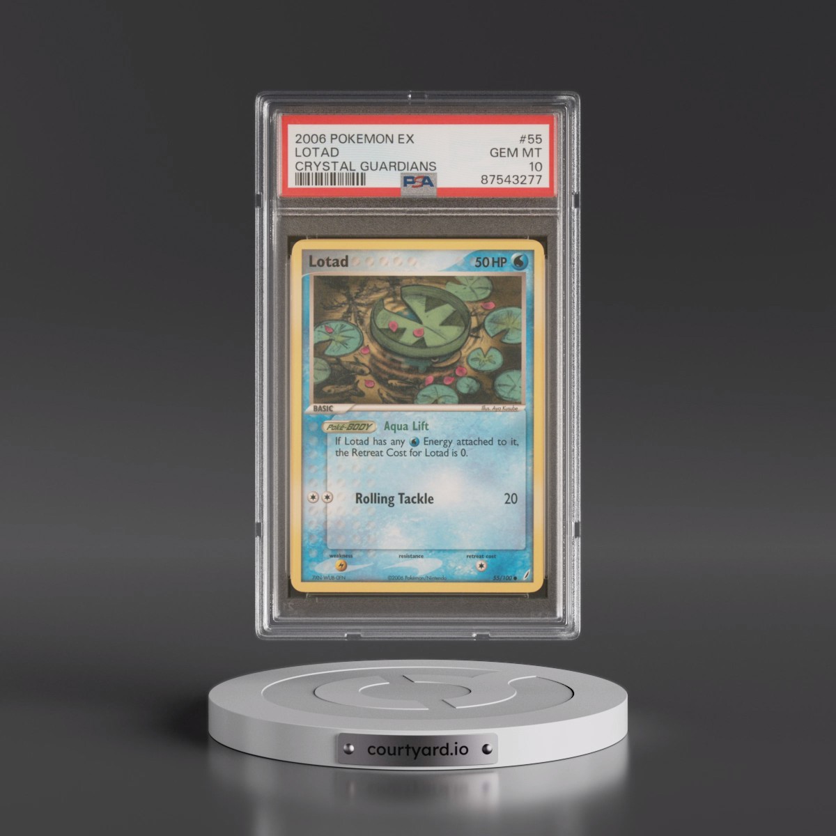2006 Pokémon EX Crystal Guardians #55 Lotad (PSA 10 GEM MINT)