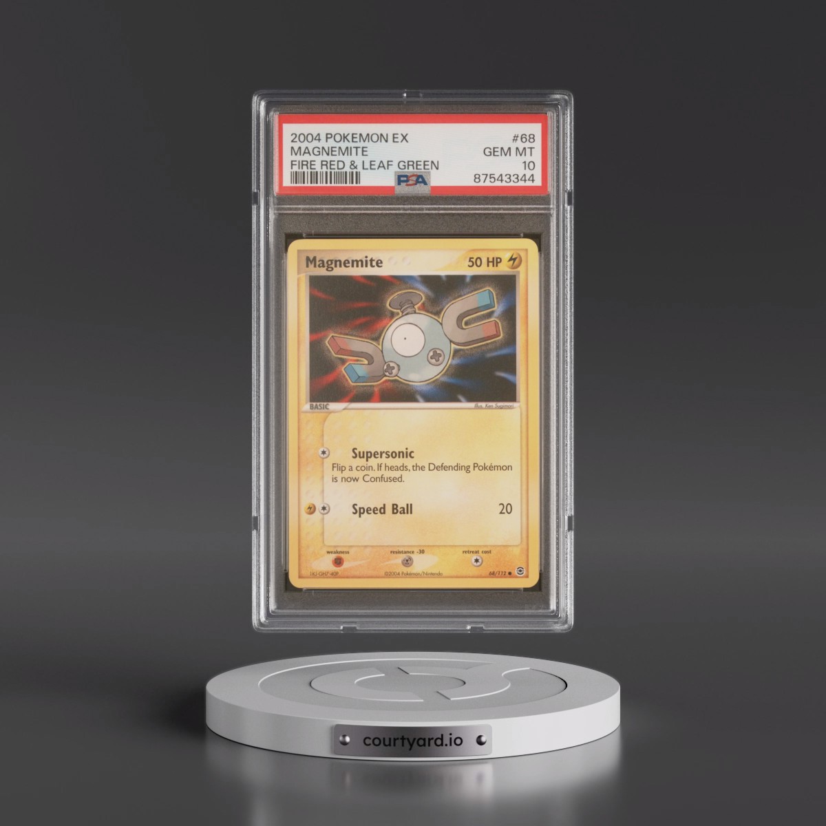 2004 Pokémon EX Fire Red & Leaf Green #68 Magnemite (PSA 10 GEM MINT)