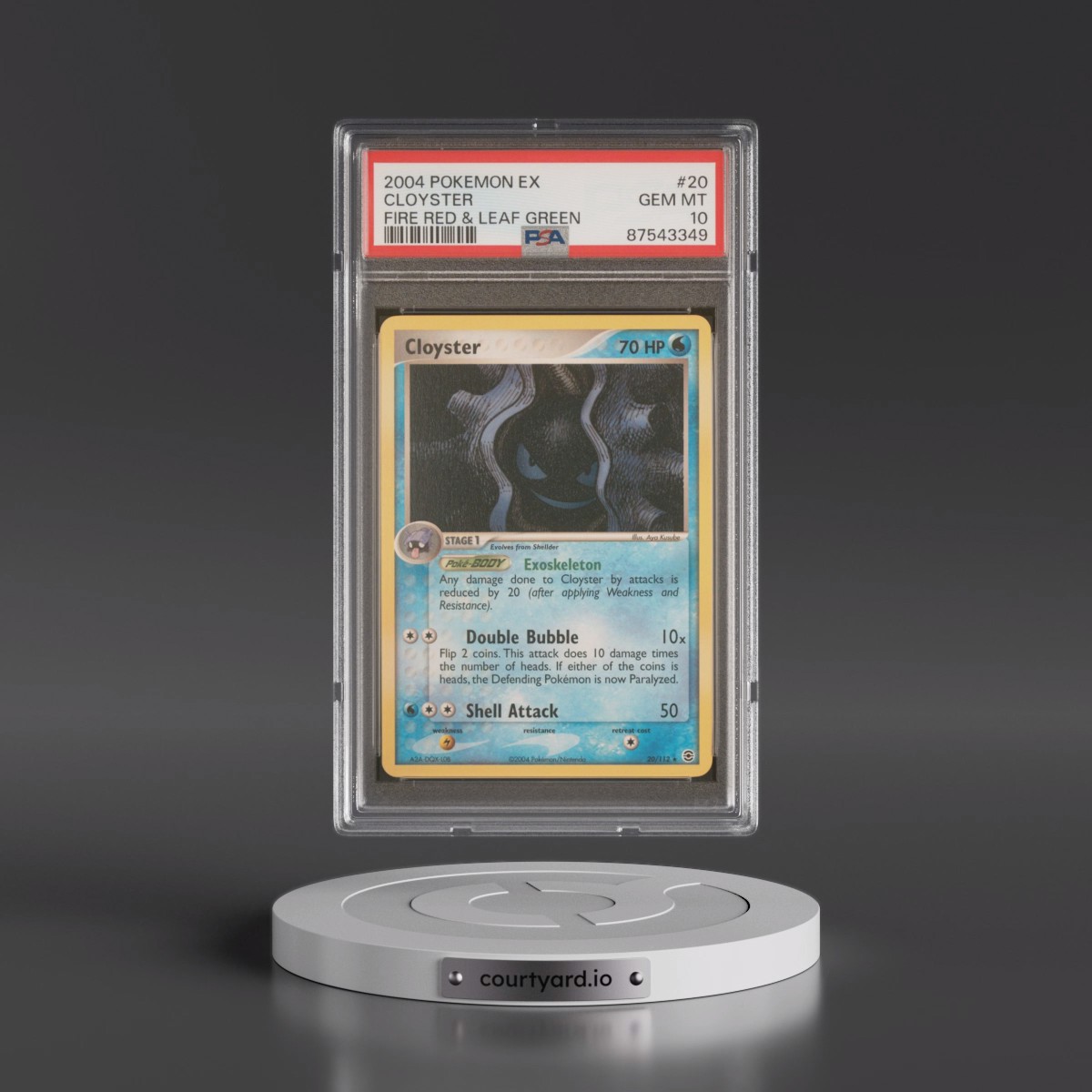 2004 Pokémon EX Fire Red & Leaf Green #20 Cloyster (PSA 10 GEM MINT)