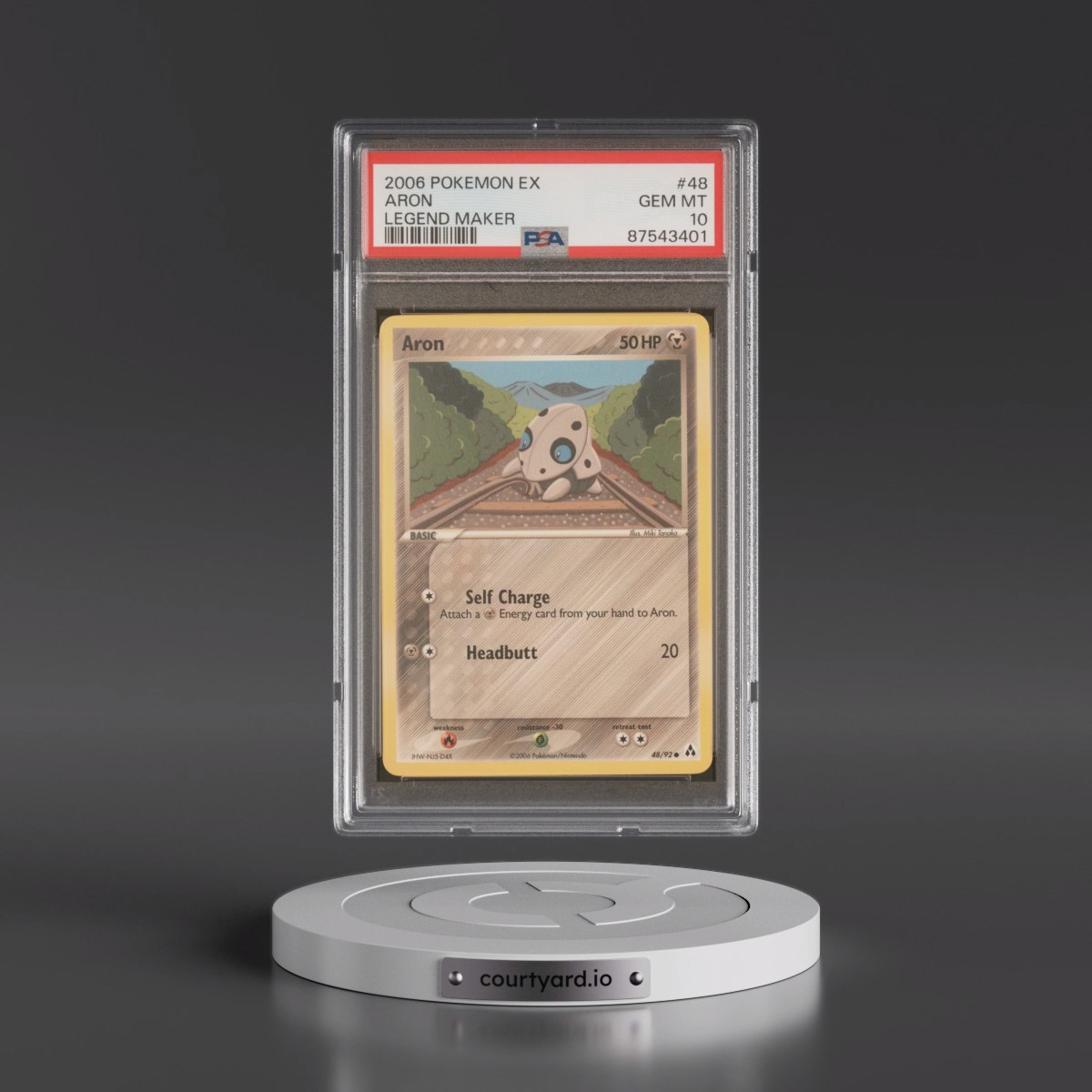 2006 Pokémon EX Legend Maker #48 Aron (PSA 10 GEM MINT)