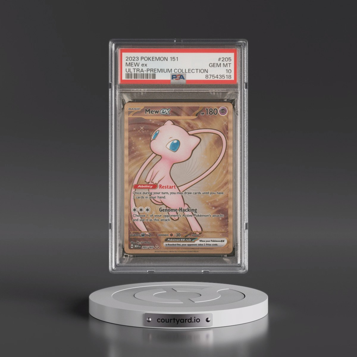 2023 Pokémon 151 Ultra-Premium Collection #205 Mew EX - Holo (PSA 10 GEM MINT)