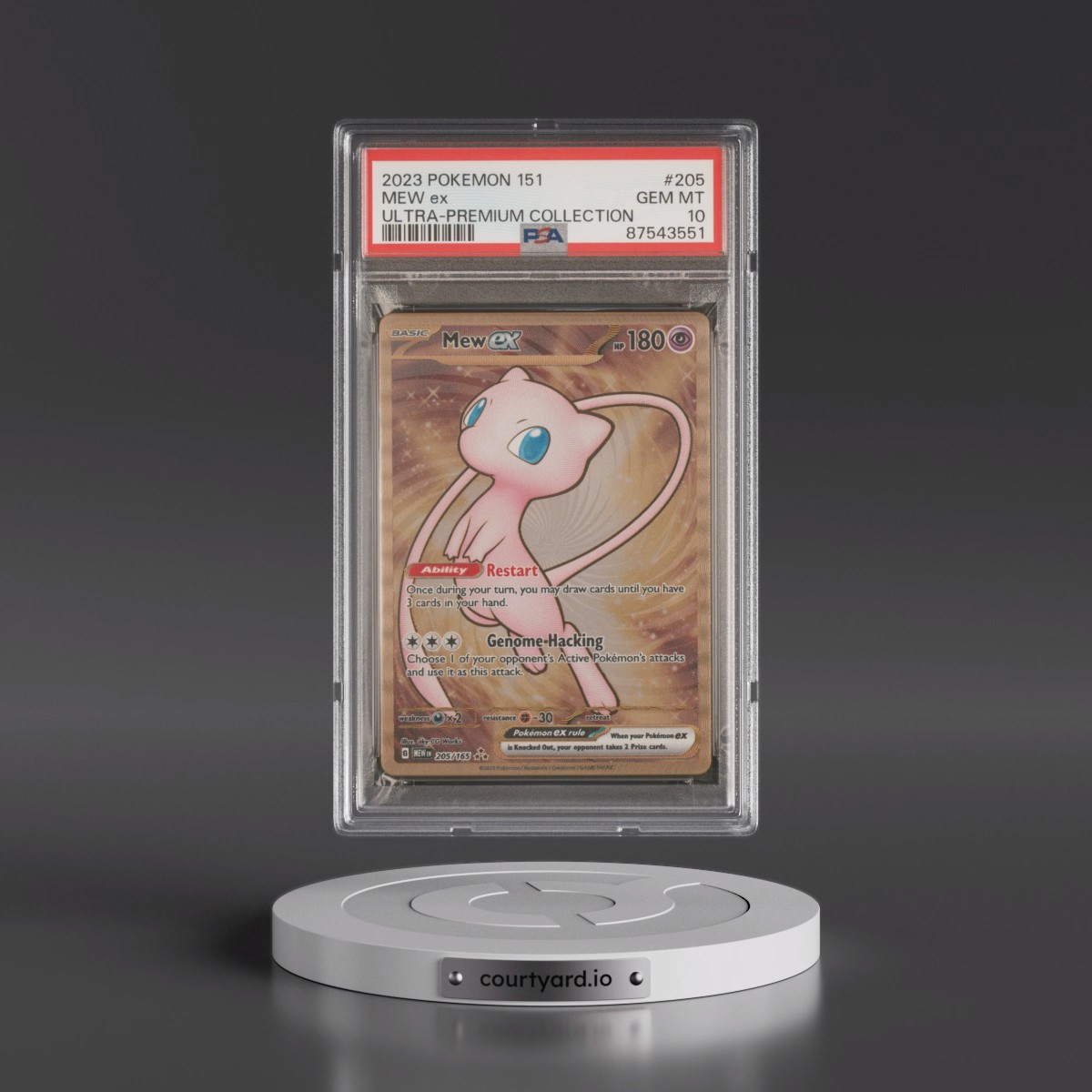 2023 Pokémon 151 Ultra-Premium Collection #205 Mew EX - Holo (PSA 10 GEM MINT)