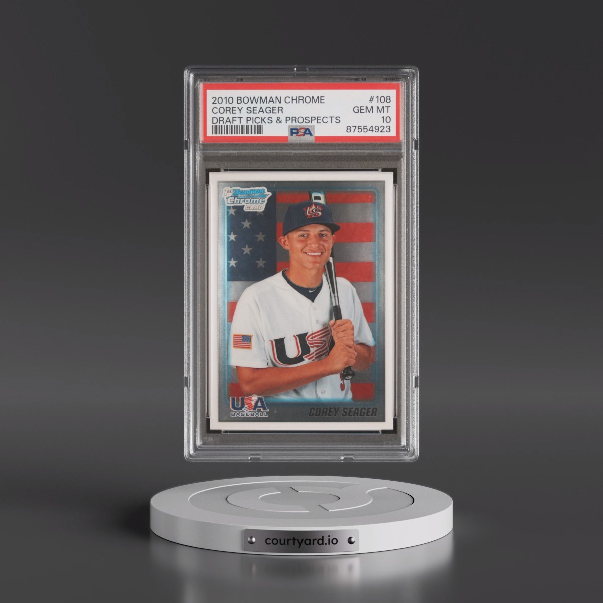 2010 Bowman Chrome Draft Picks & Prospects #108 Corey Seager (PSA 10 GEM MINT)