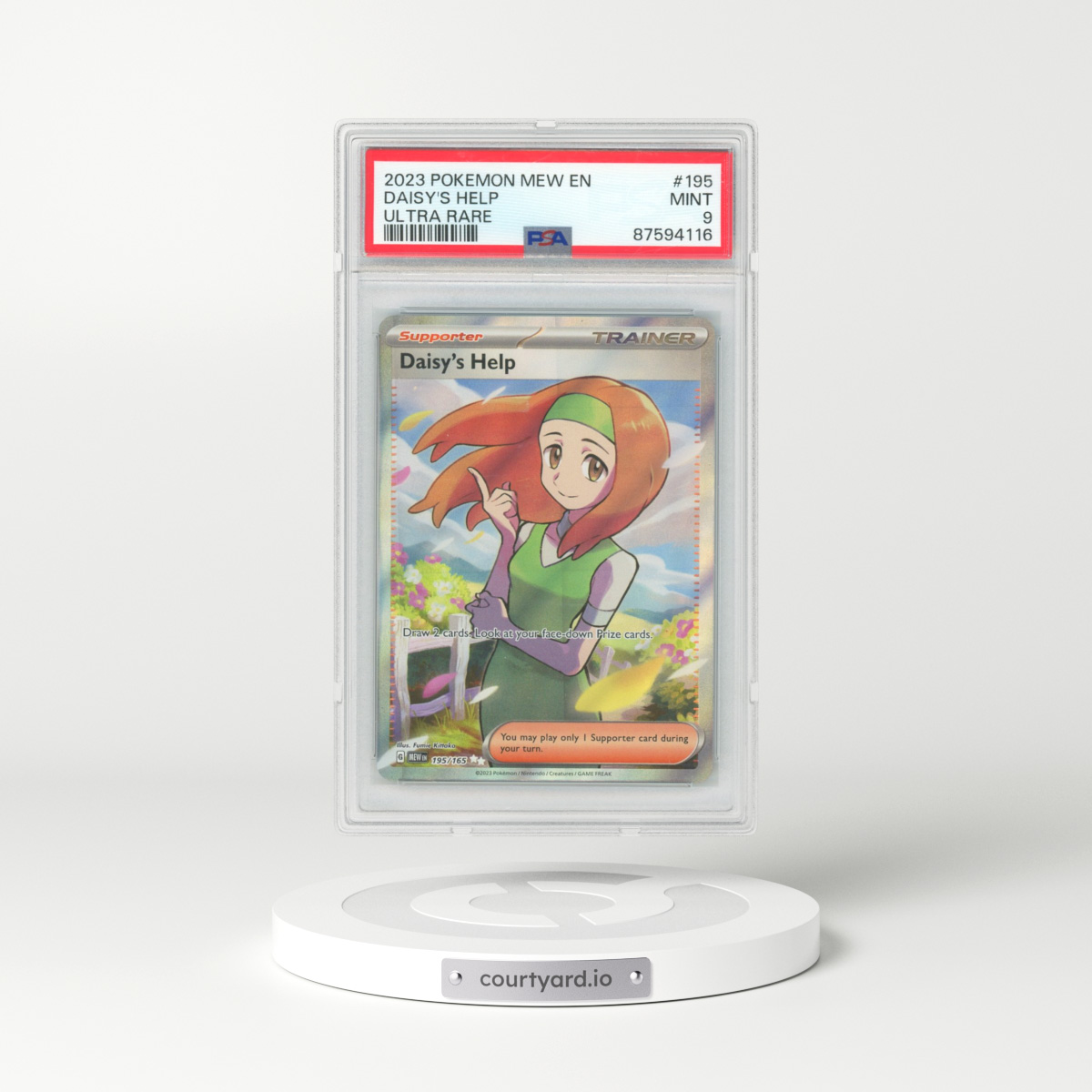 2023 Pokémon Mew EN-151 #195 Daisy's Help - Ultra Rare (PSA 9 MINT)