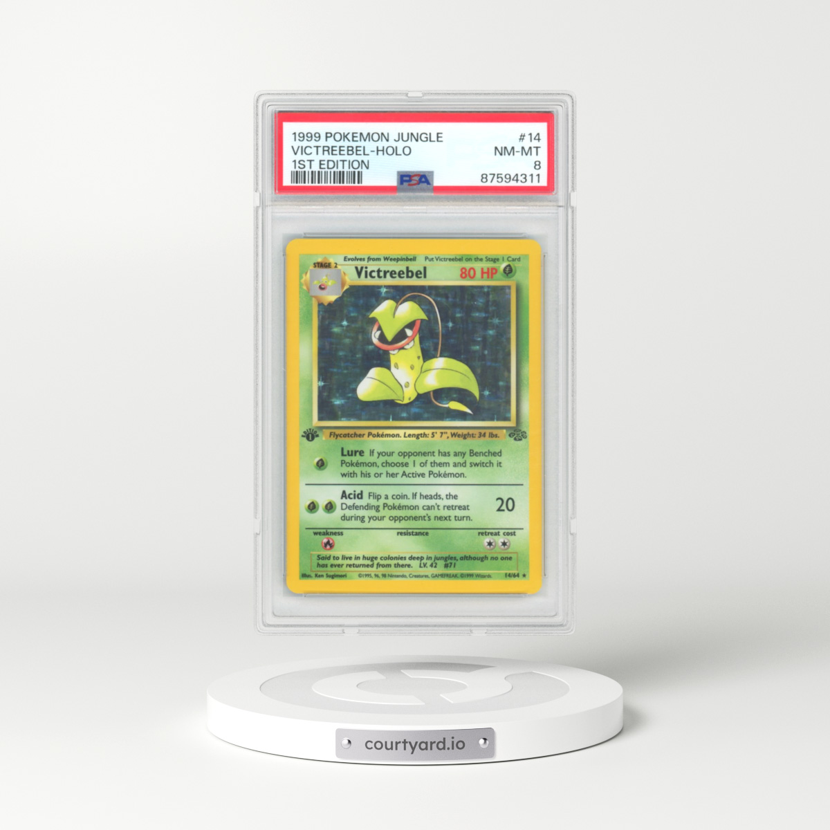 1999 Jungle #14 Victreebel (PSA 8 NM-MT)