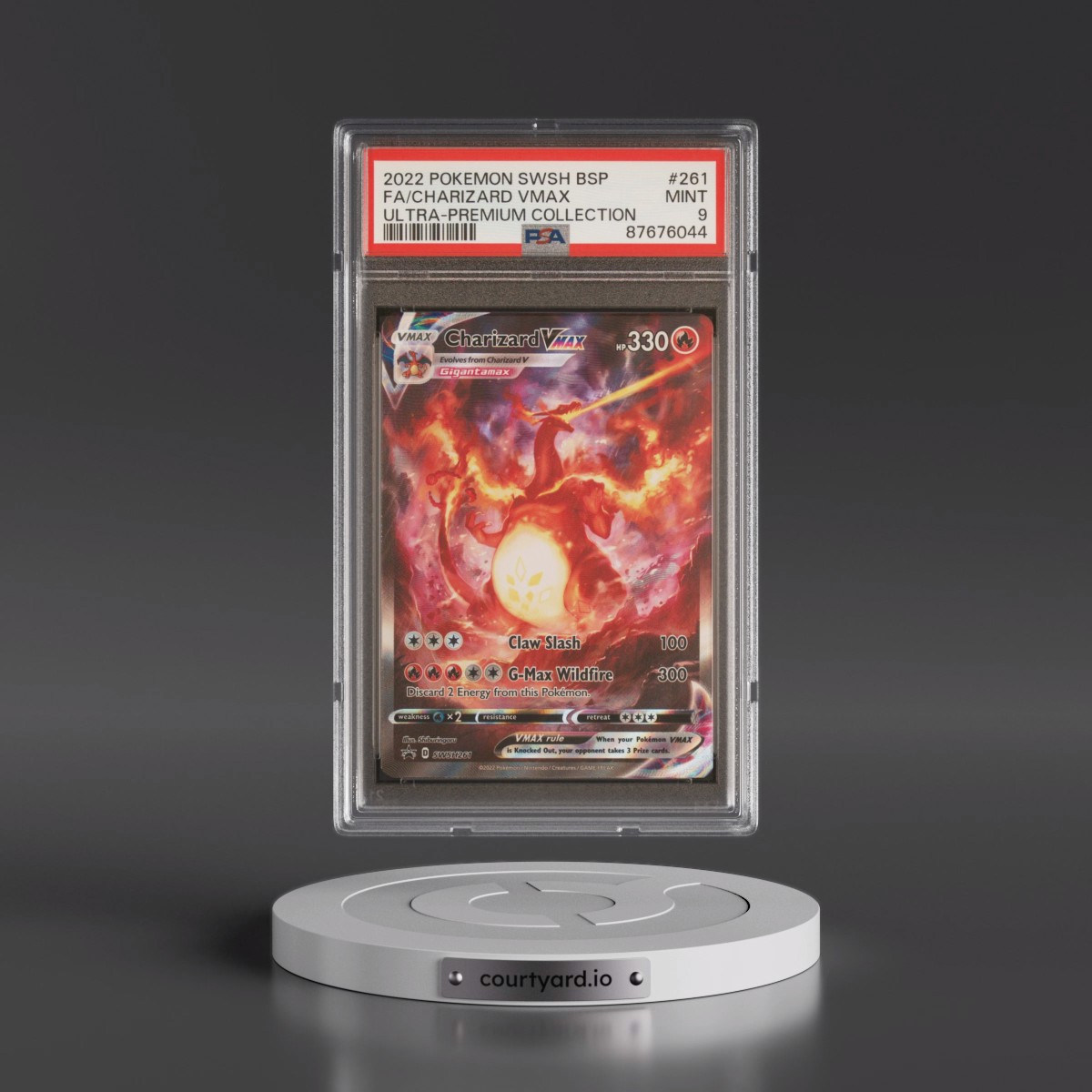 2022 Pokémon Swsh Black Star Promo #261 Charizard Vmax - Full Art Sword & Shield Ultra-Premium Collection-Charizard (PSA 9 MINT)