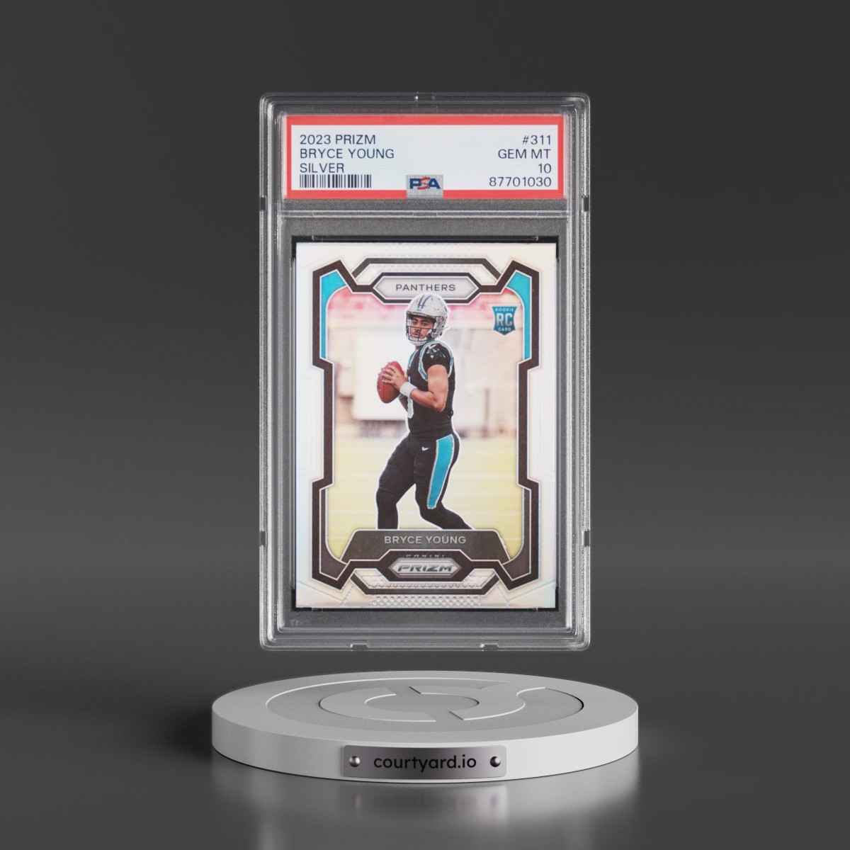 2023 Panini Prizm #311 Bryce Young - Silver Prizm (PSA 10 GEM MINT)