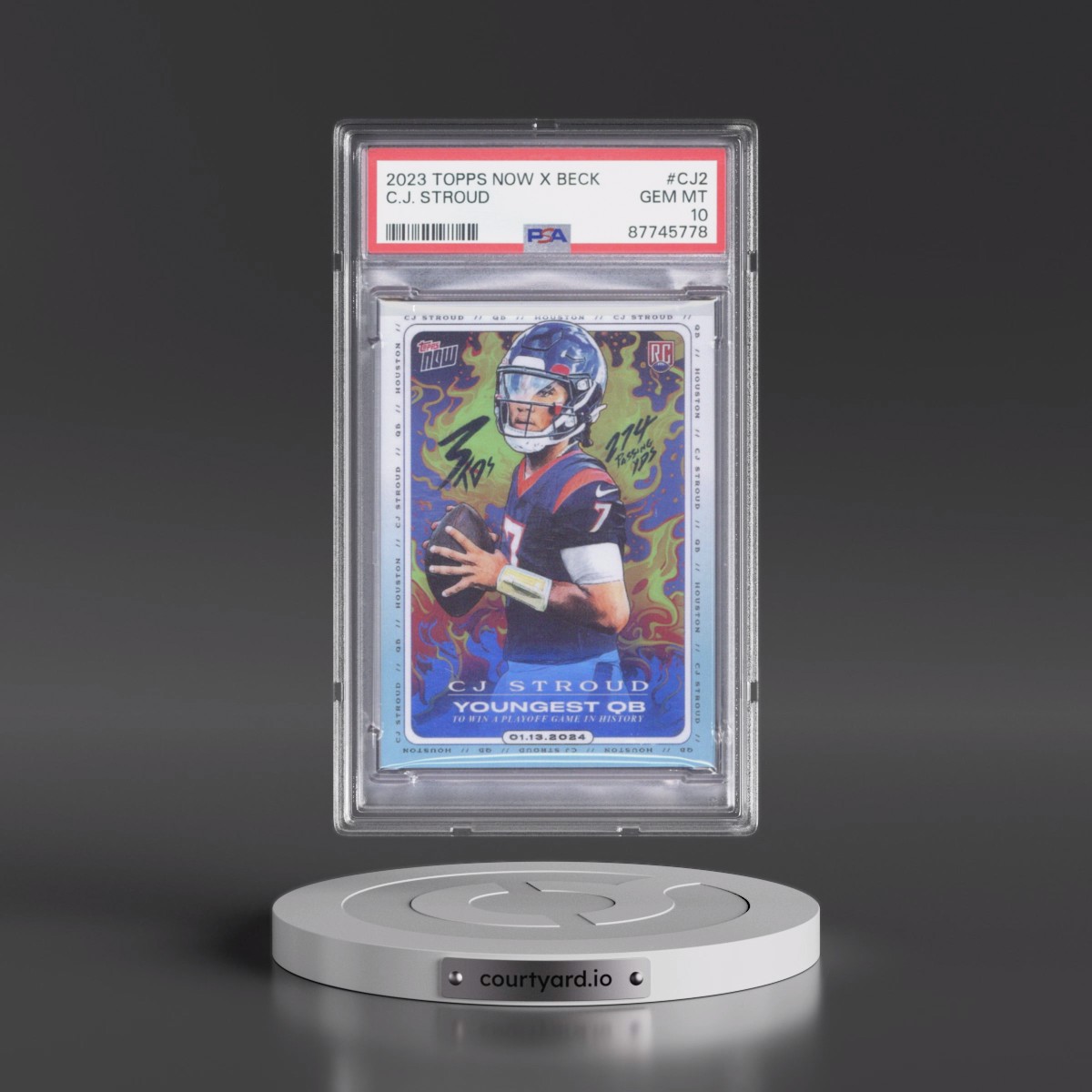 2023 Topps Now X Tyson Beck X C.J. Stroud #CJ2 C.J. Stroud (PSA 10 GEM MINT)