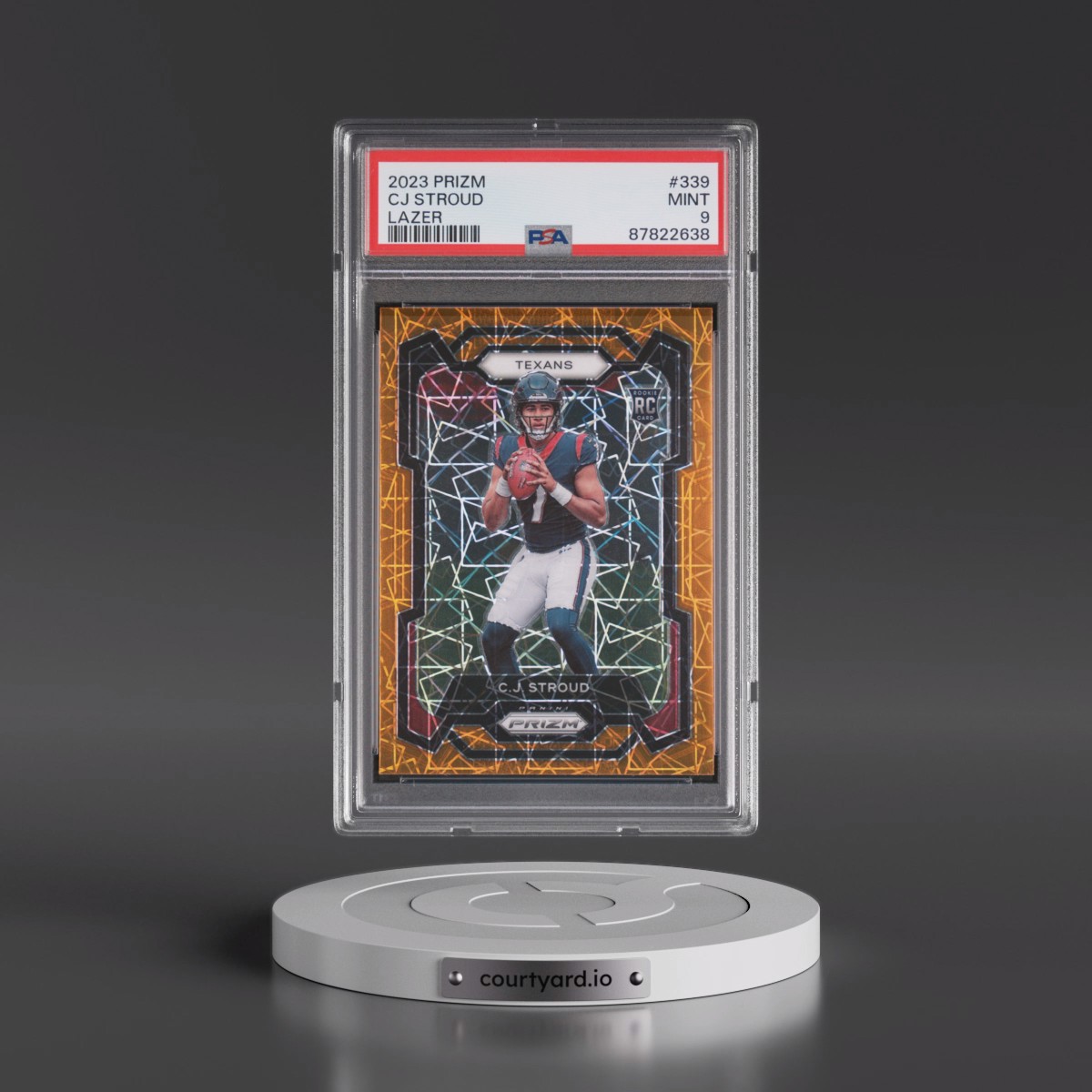 2023 Panini Prizm CJ Stroud - Lazer Prizm #339 PSA 9