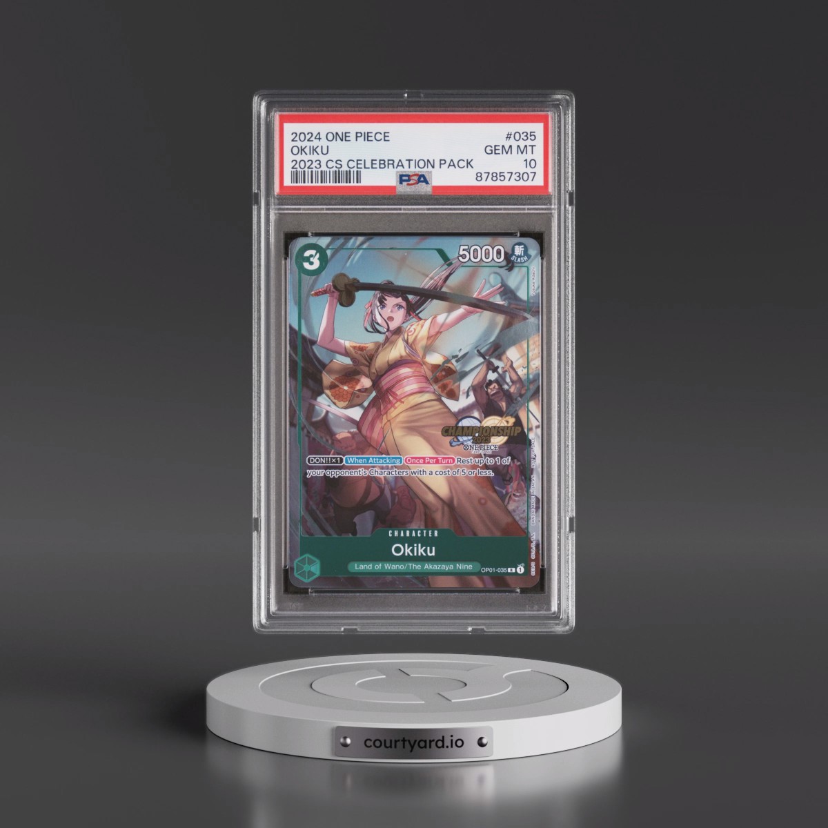 2024 One Piece Championship 2023 Celebration Pack #035 Okiku (PSA 10 GEM MINT)
