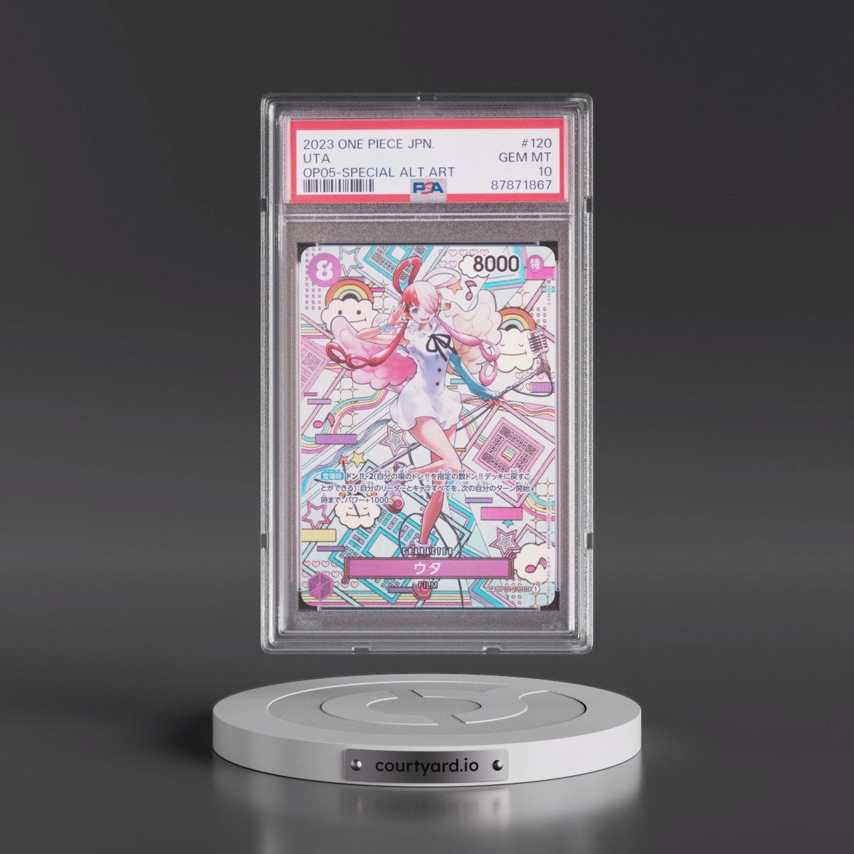 2023 One Piece Japanese Awakening of the New Era #120 Uta - Special Alternate Art (PSA 10 GEM MINT)