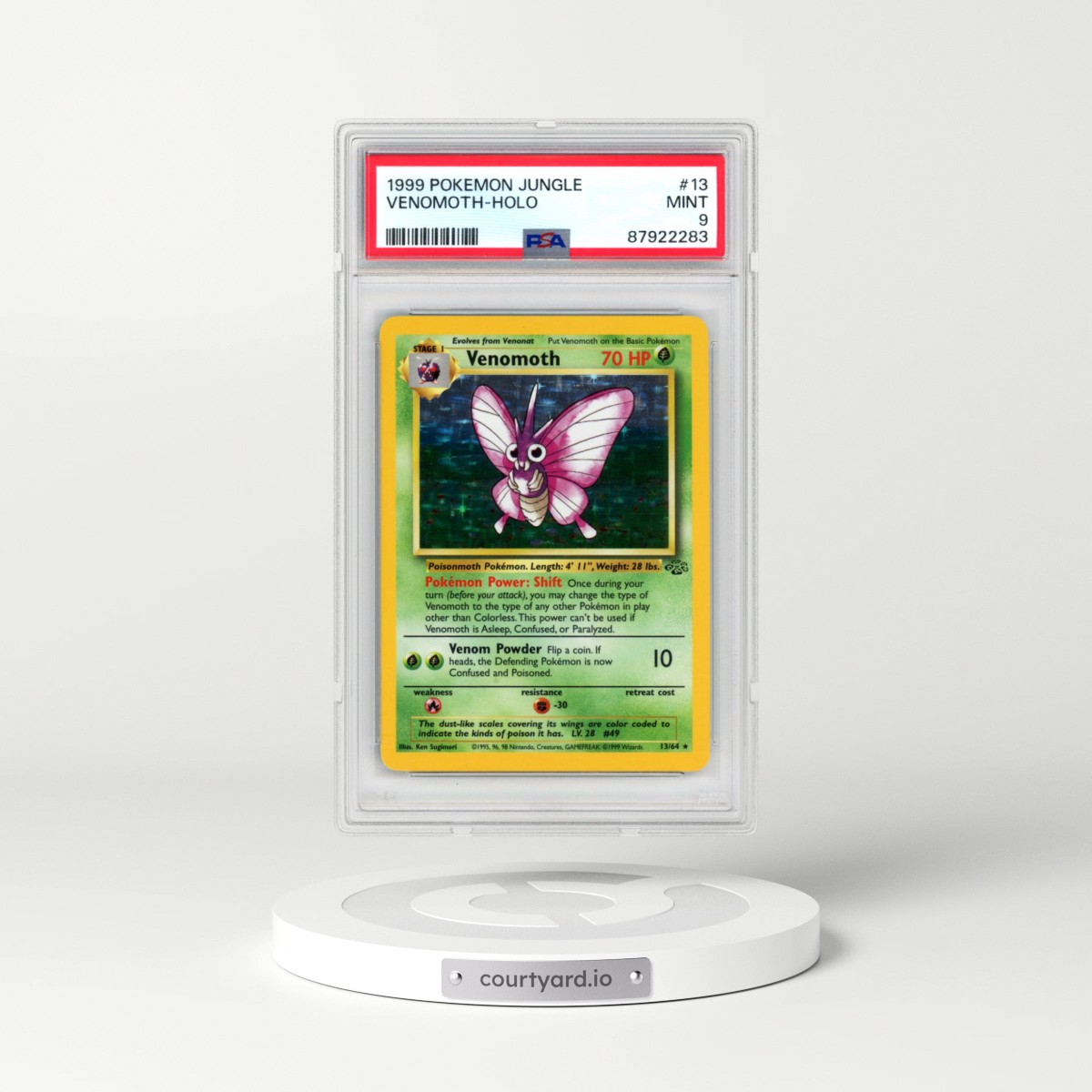1999 Pokémon Jungle #13 Venomoth - Holo (PSA 9 MINT)
