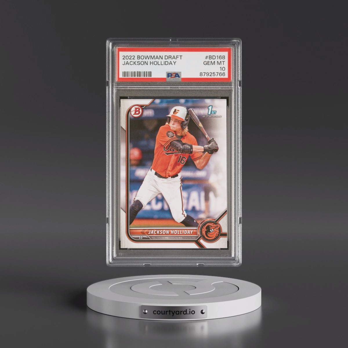 2022 Bowman Draft #BD168 Jackson Holliday (PSA 10 GEM MINT)