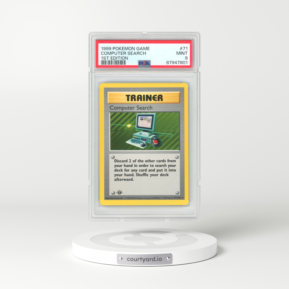 1999 Base Set #71 Computer Search - 1st Edition (PSA 9 MINT)