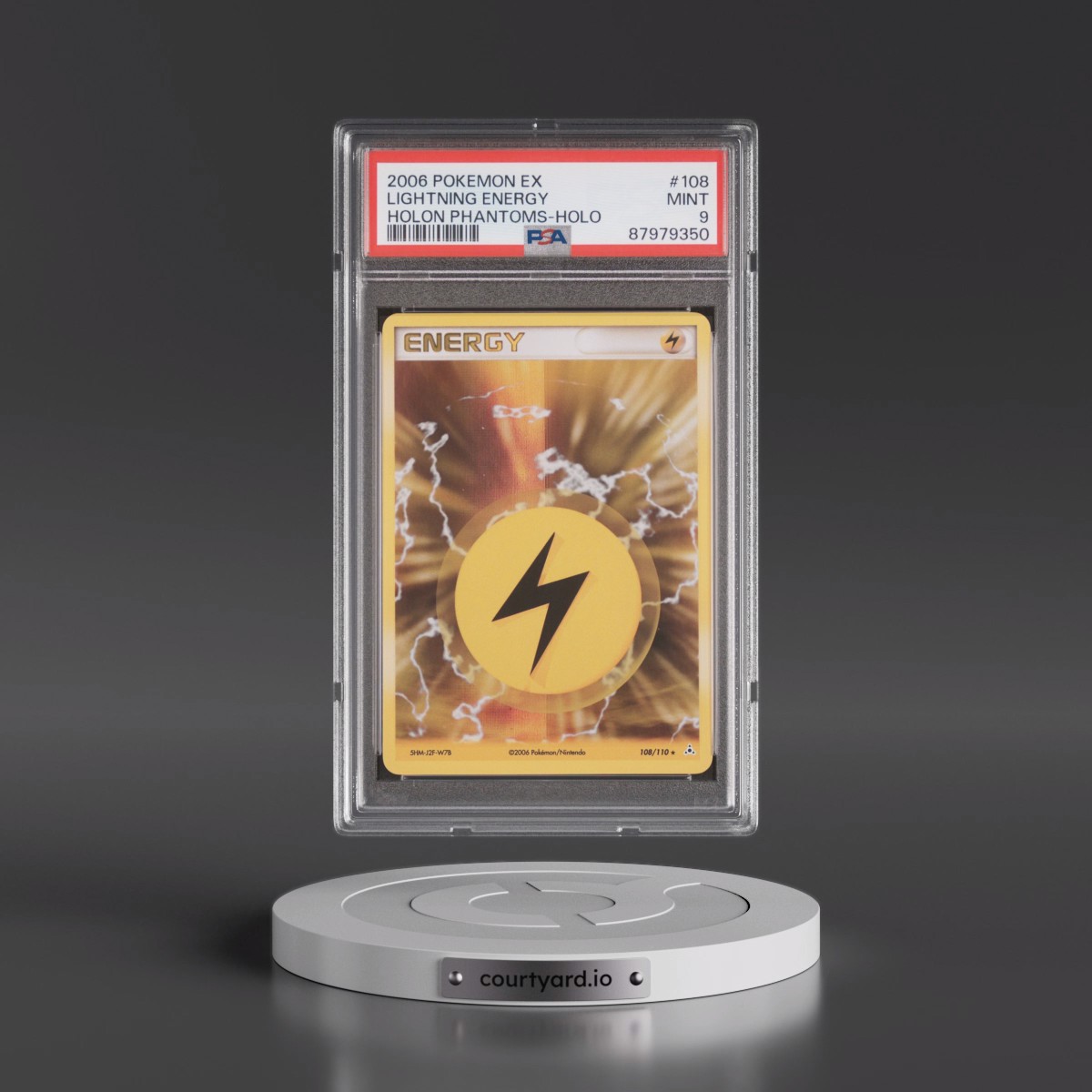 2006 Pokémon EX Holon Phantoms #108 Lightning Energy - Holo (PSA 9 MINT)