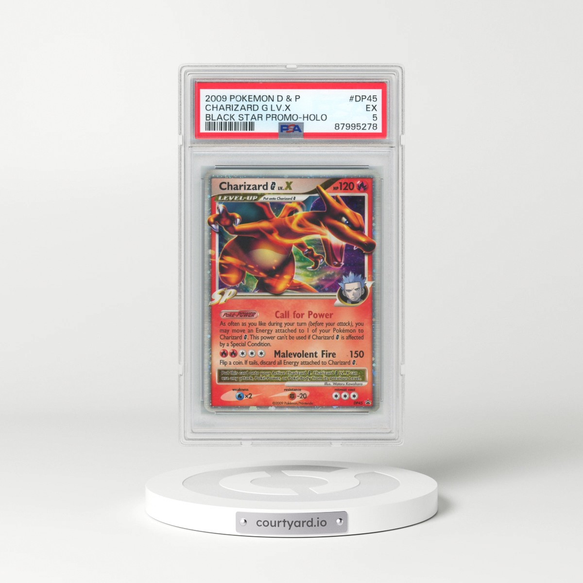 2009 Pokémon Diamond & Pearl Black Star Promo #DP45 Charizard G LV.X - Holo (PSA 5 EX)