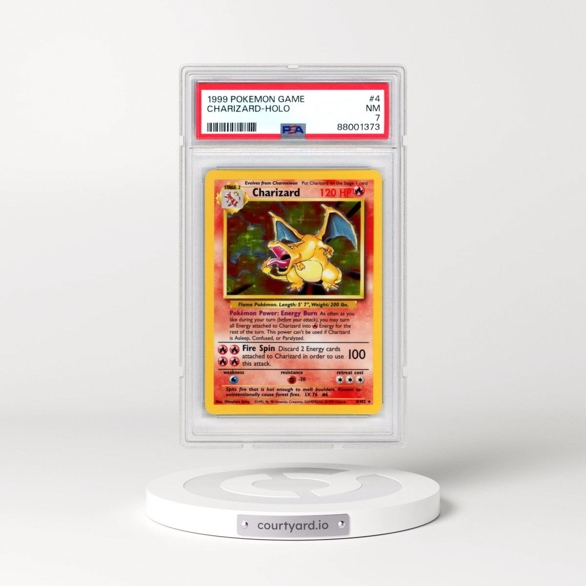 1999 Pokémon Game #4 Charizard - Holo (PSA 7 NM)