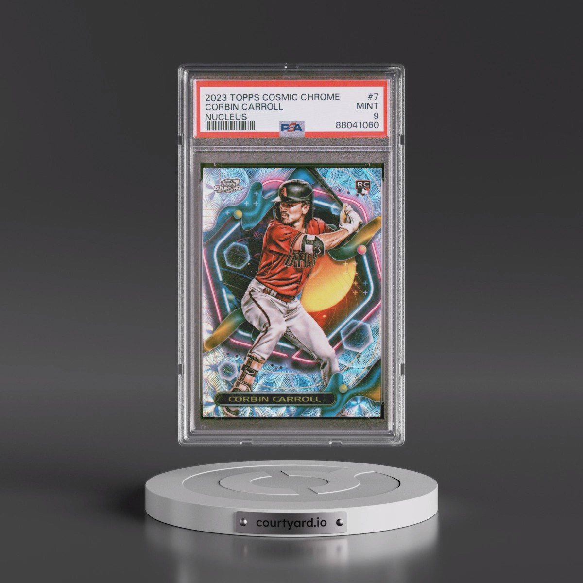 2023 Topps Cosmic Chrome Corbin Carroll - Nucleus Refractor #7 PSA 9