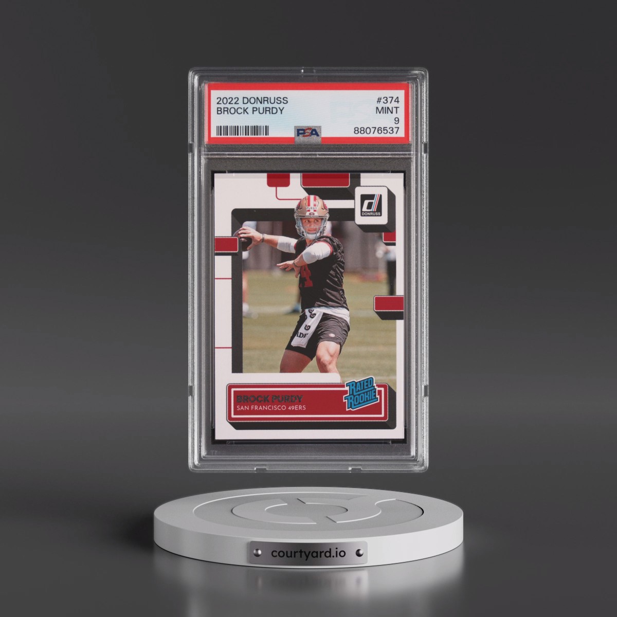2022 Panini Donruss #374 Brock Purdy (PSA 9 MINT)