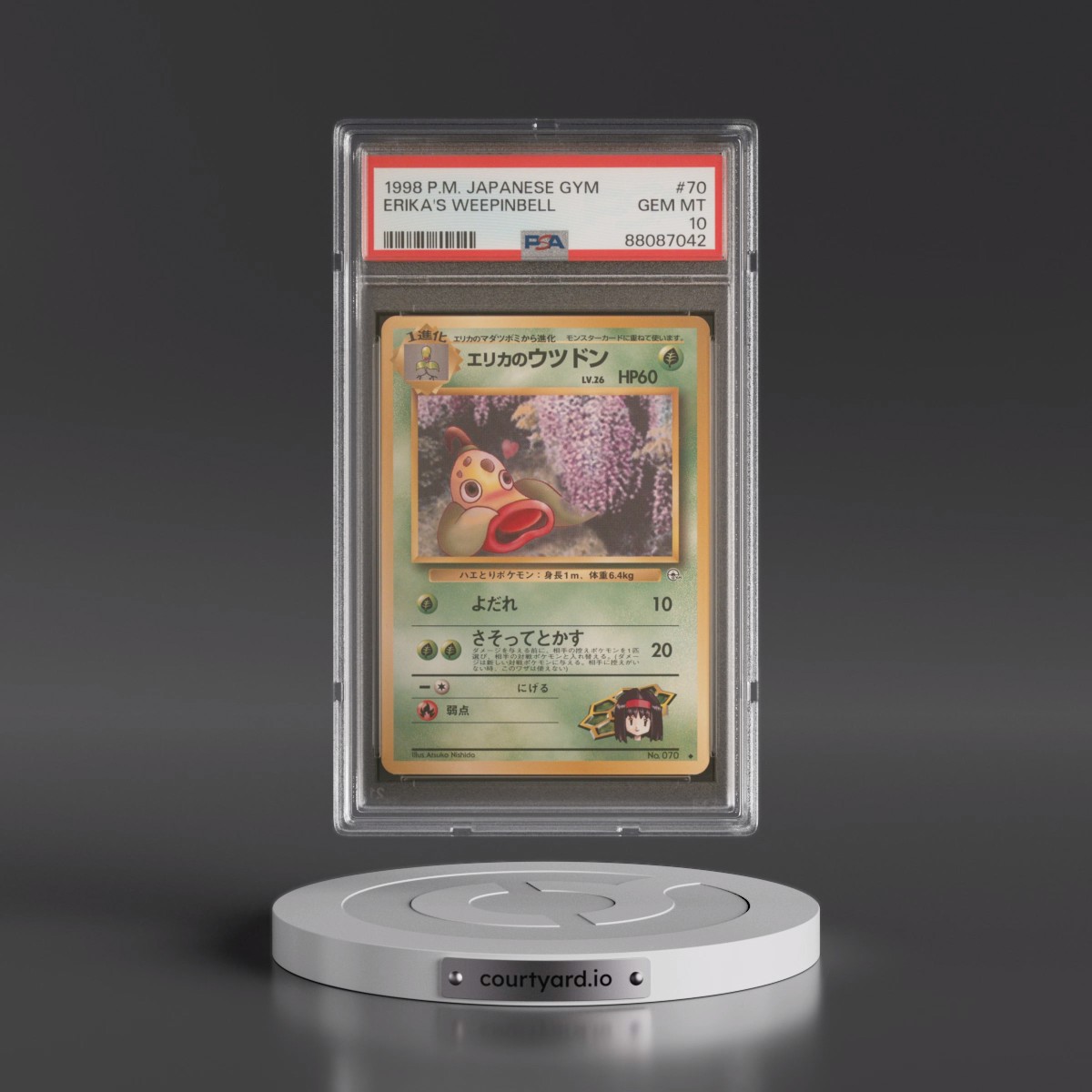 1998 Pokémon Gym #70 Erika's Weepinbell (PSA 10 GEM MINT)