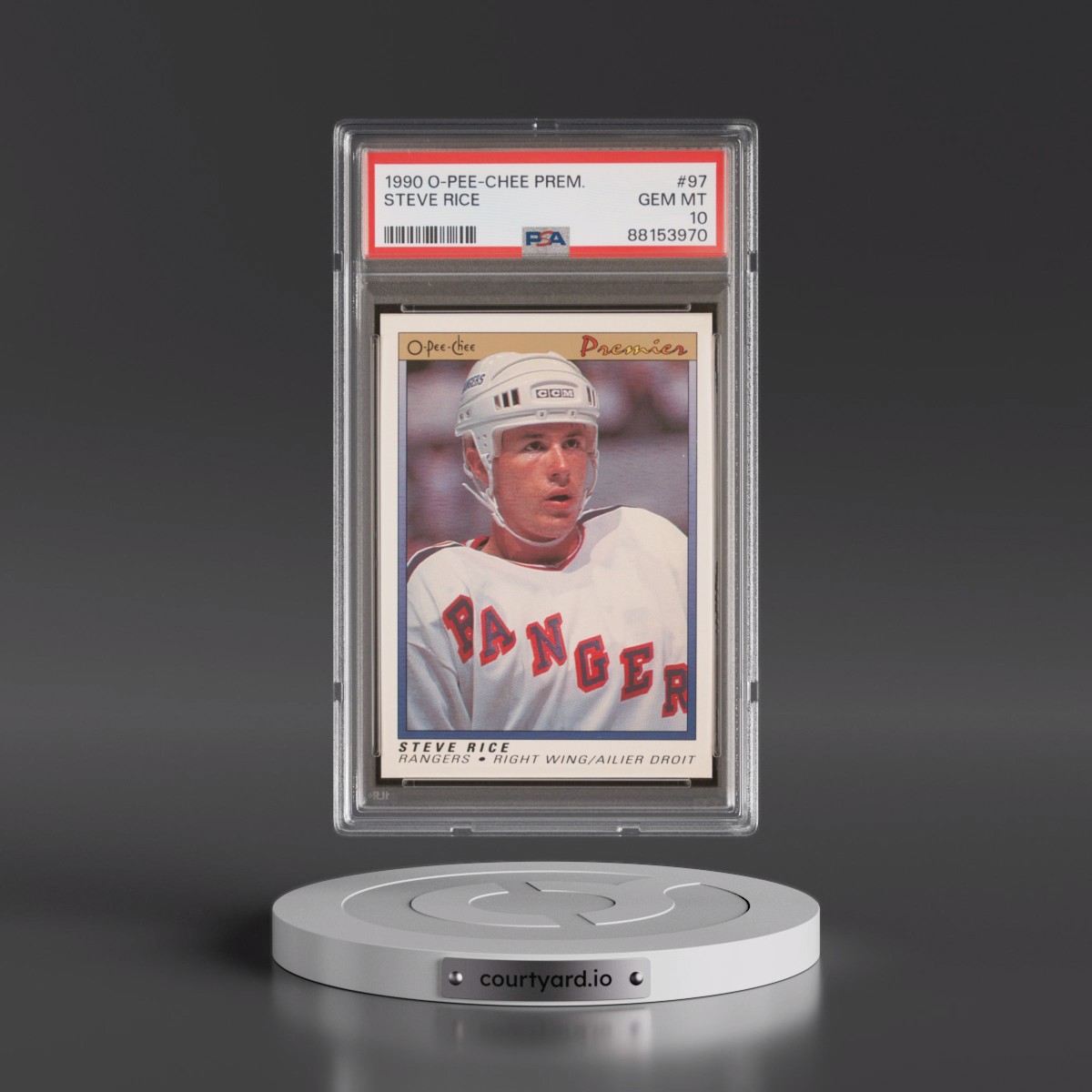 1990 O-Pee-Chee Premier Steve Rice #97 PSA 10