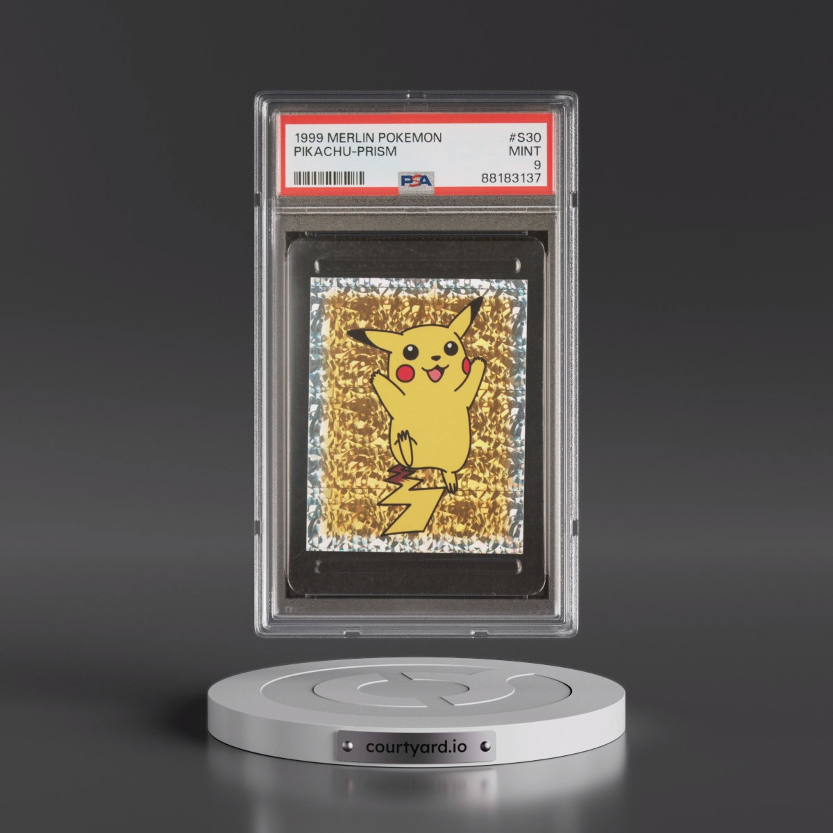 1999 Merlin Pokémon #S30 Pikachu-Prism (PSA 9 MINT)