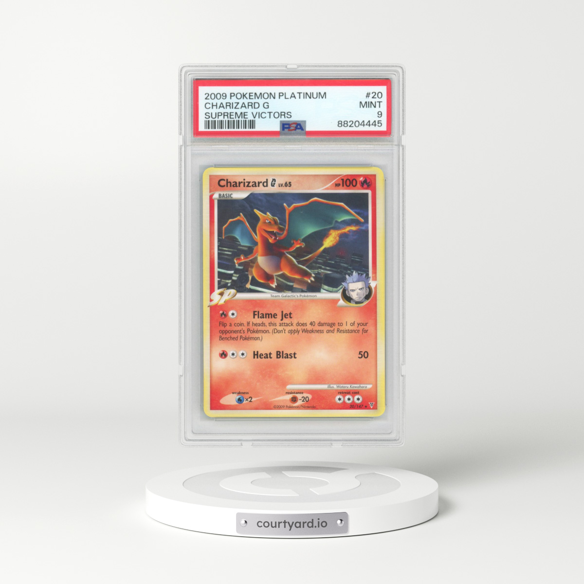 2009 Pokémon Platinum Supreme Victors #20 Charizard G (PSA 9 MINT)