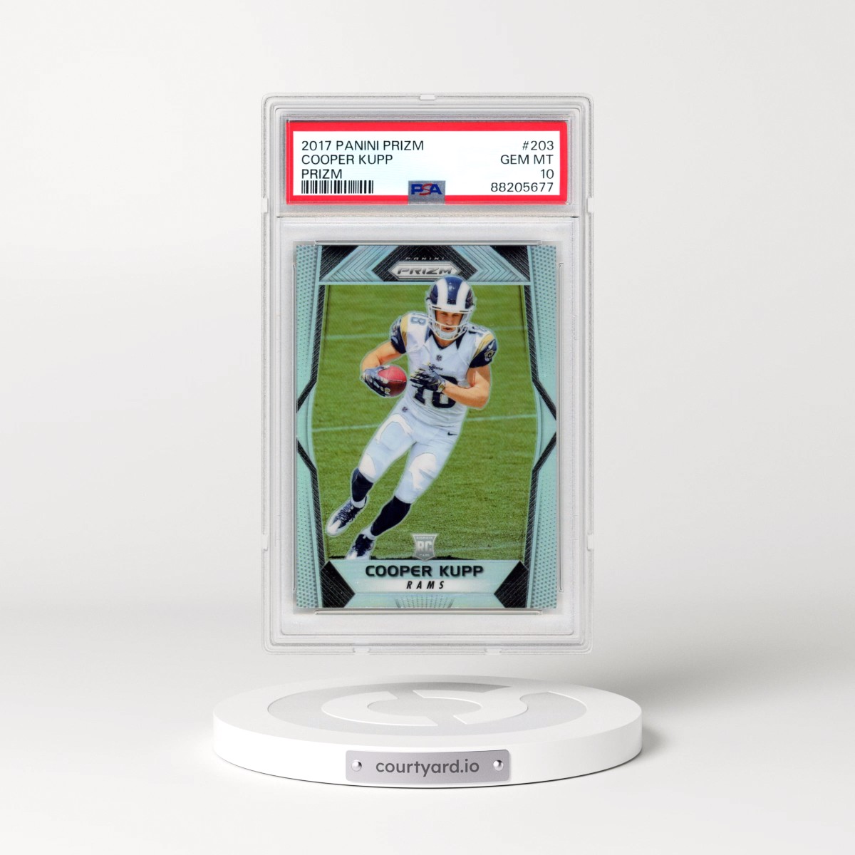 2017 Panini Prizm #203 Cooper Kupp - Prizm (PSA 10 GEM MINT)