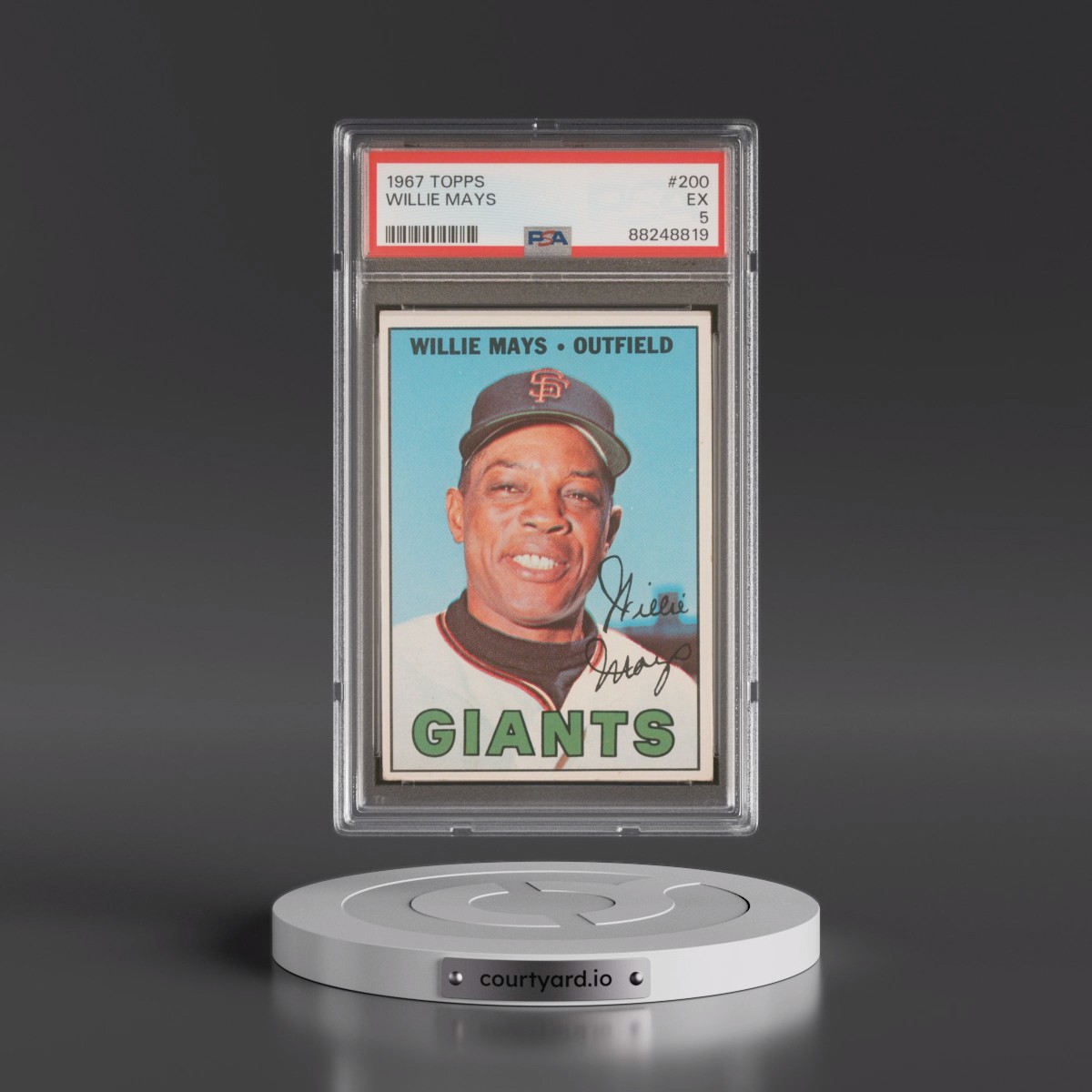 1967 Topps #200 Willie Mays (PSA 5 EX)