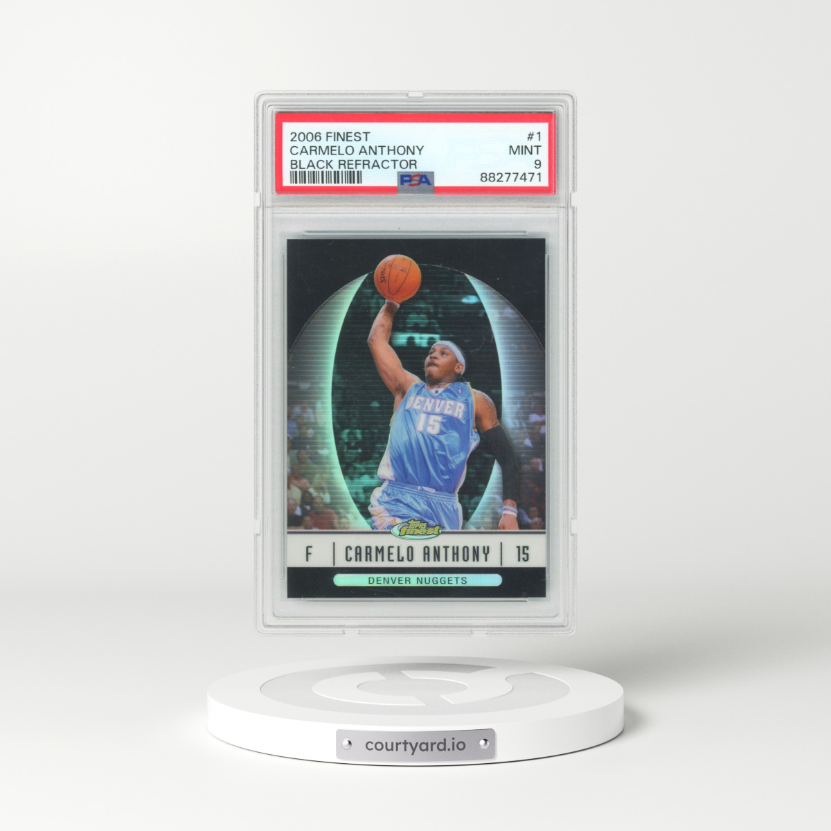 2006 Finest #1 Carmelo Anthony - Black Refractor (PSA 9 MINT)
