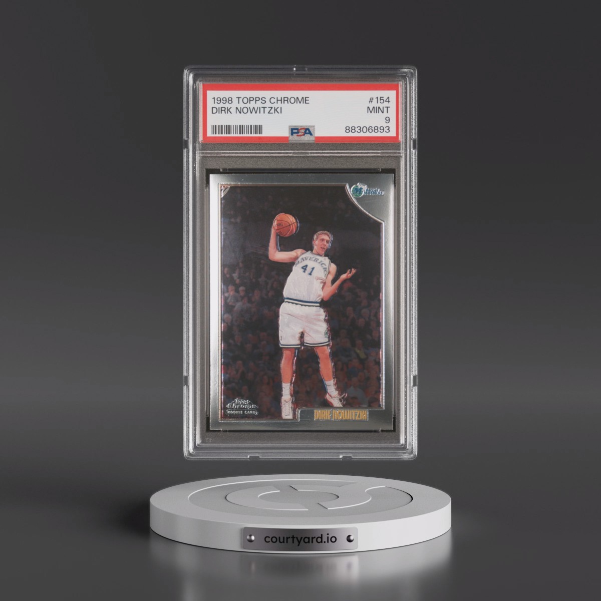1998 Topps Chrome #154 Dirk Nowitzki (PSA 9 MINT)