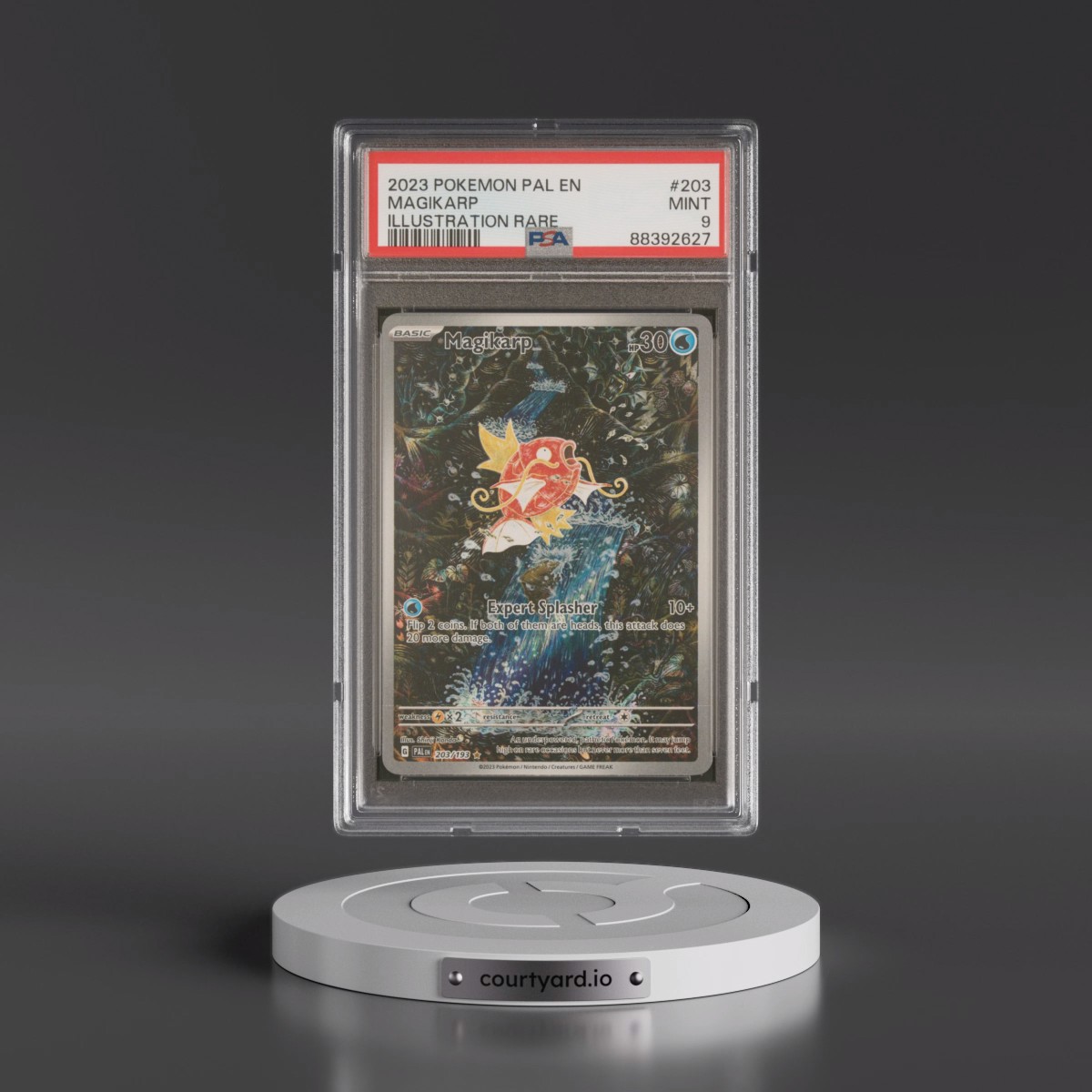 2023 Pokémon Pal EN-Paldea Evolved #203 Magikarp - Illustration Rare (PSA 9 MINT)