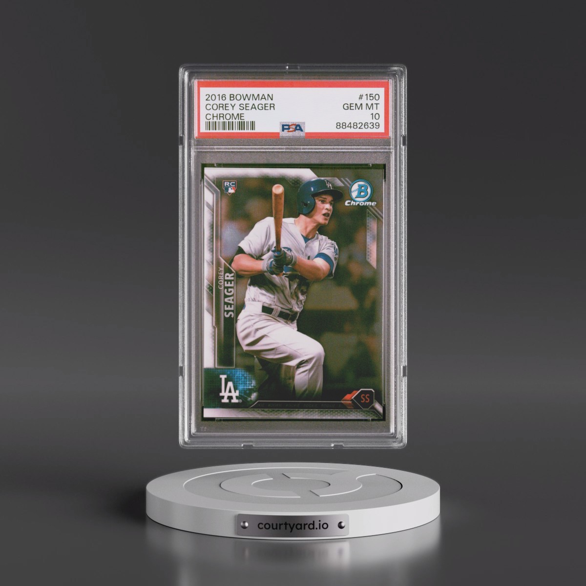 2016 Bowman #150 Corey Seager - Chrome (PSA 10 GEM MINT)