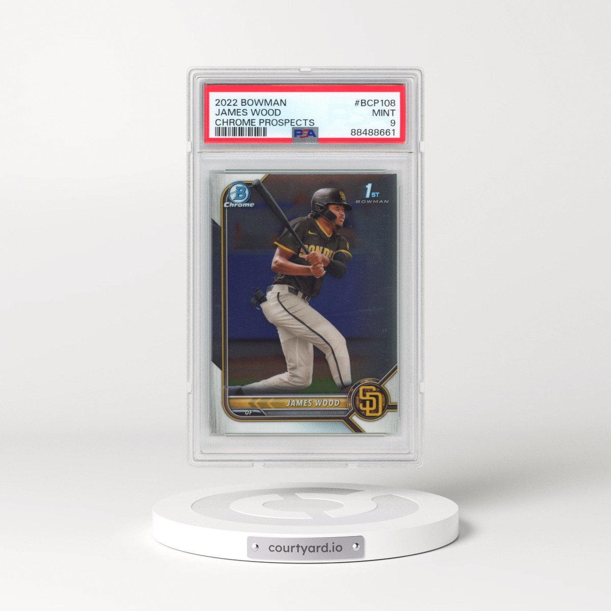 2022 Bowman Chrome Prospects #BCP108 James Wood (PSA 9 MINT)